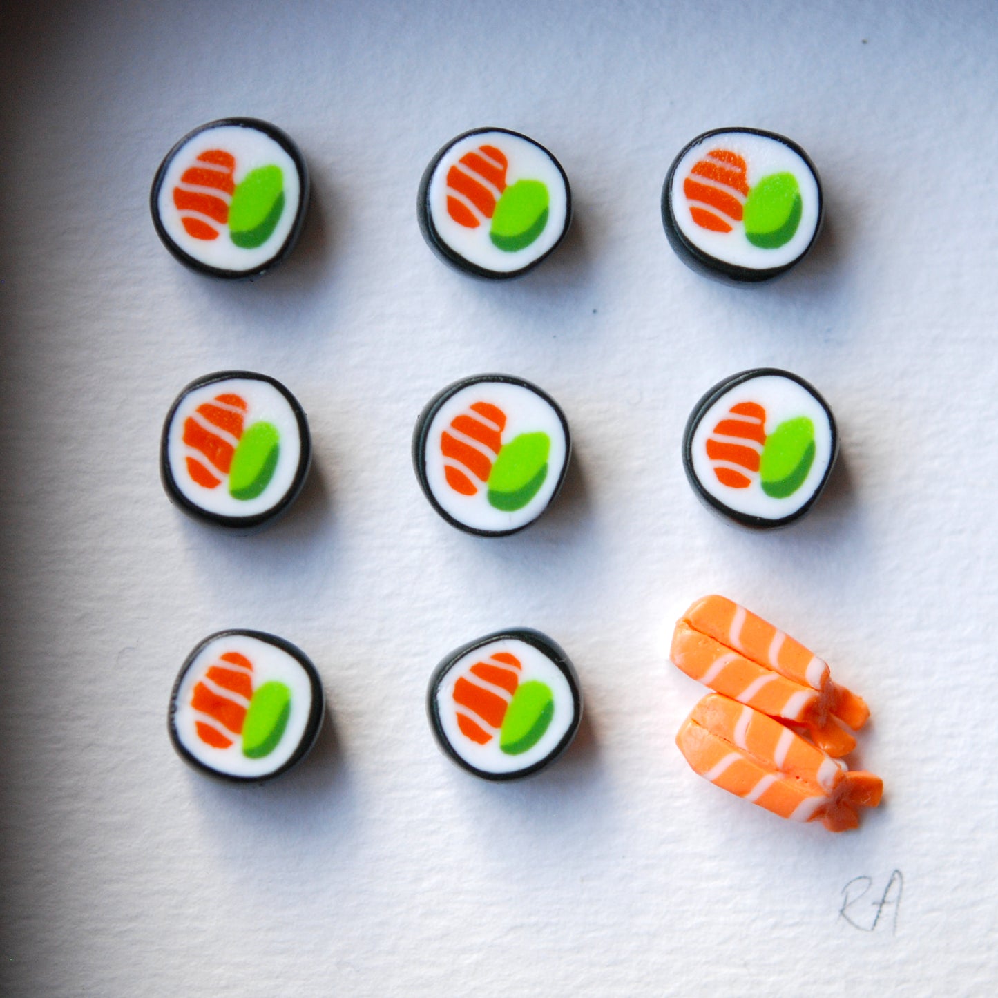 'Prawn Nigiri and Futomaki' (Small Pair)