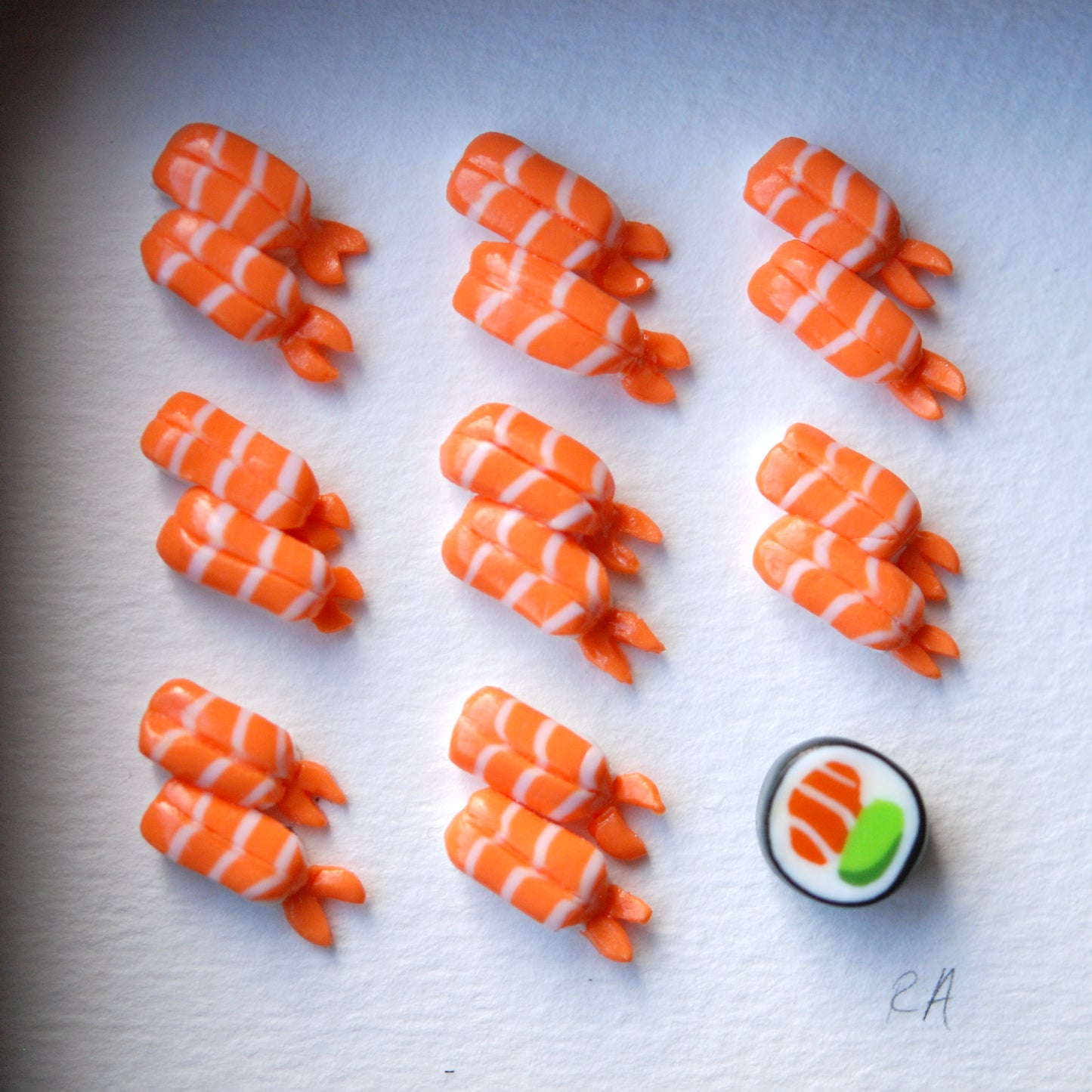 'Prawn Nigiri and Futomaki' (Small Pair)